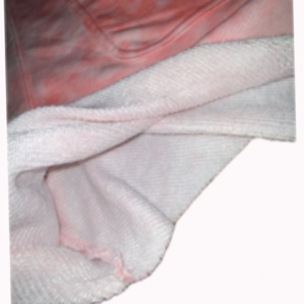 Pink shorts, 57% polyester, 25% Cotton